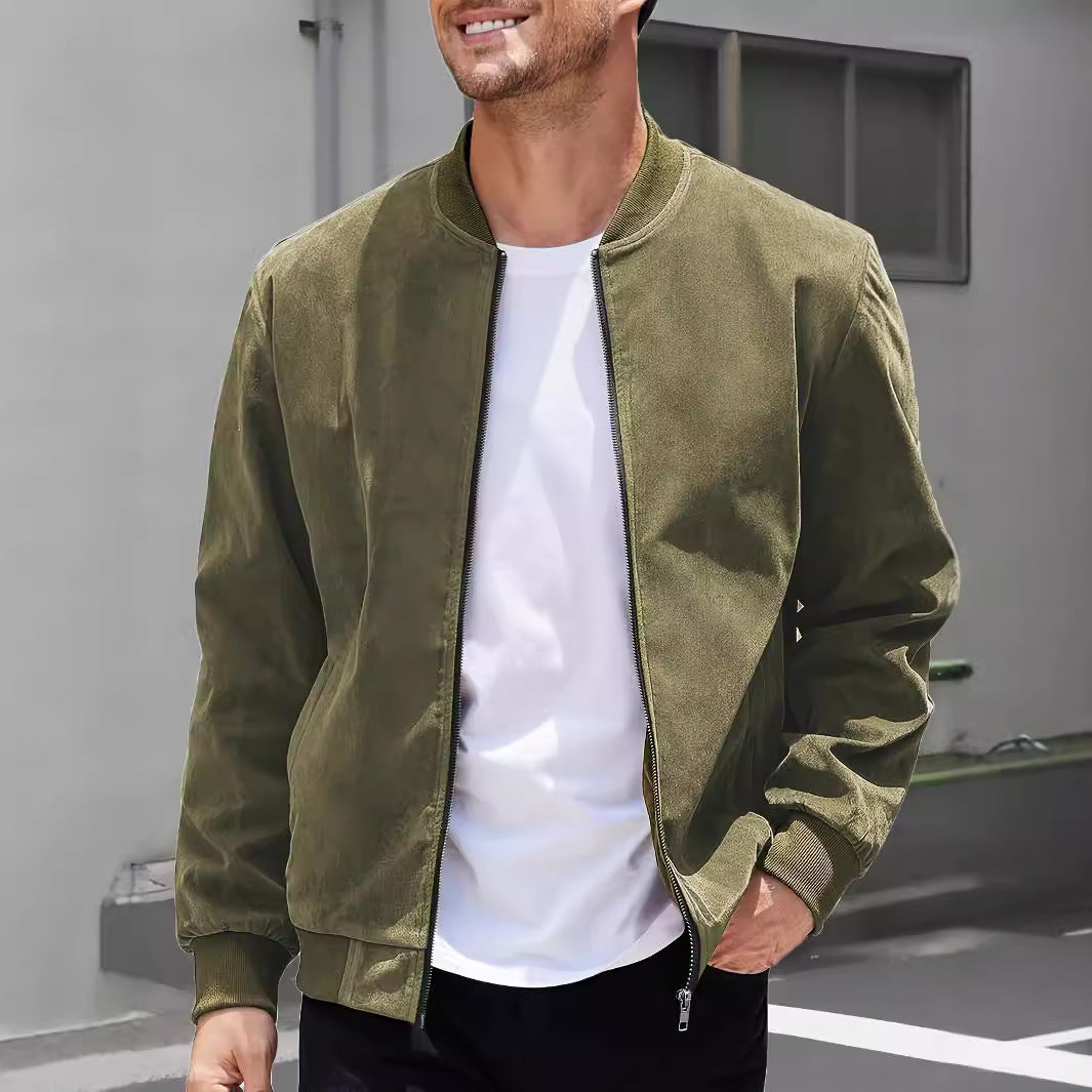 European & American Leisure Suede Coat