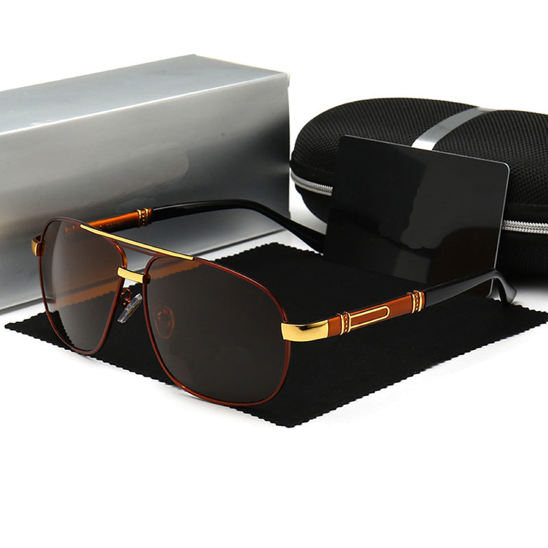 Men's Sunglasses With Polarized Square Frames