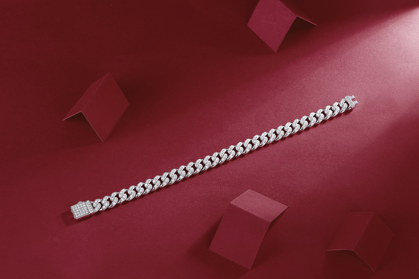 The Light Of Faith - Luxury Fashion - Diamond/ Silver Bracelet