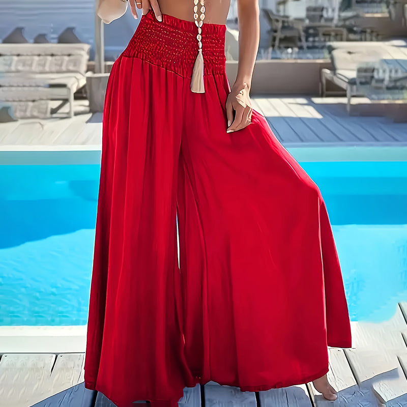 Womens Plus Size Palazzo Long Pants