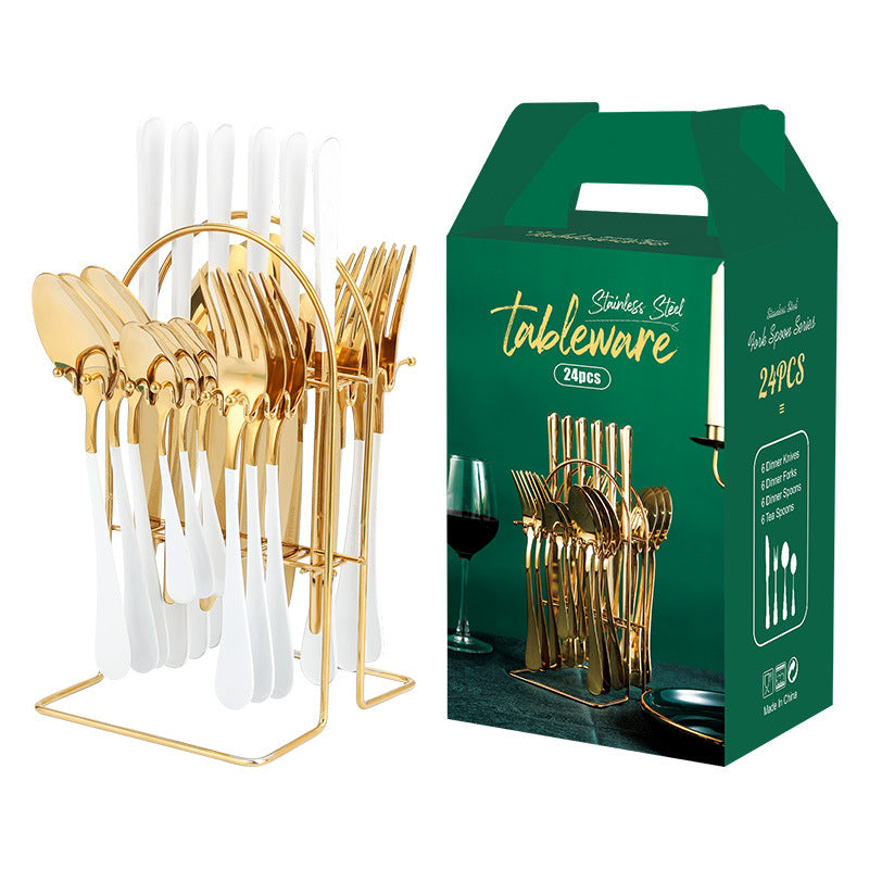 Gold/Stainless Steel Cutlery Set