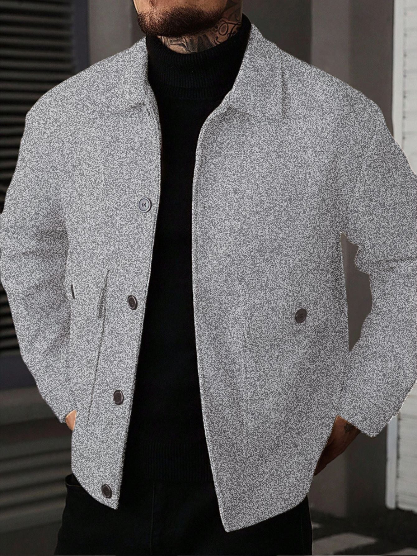 Men's Lapel Workwear Jacket Workwear