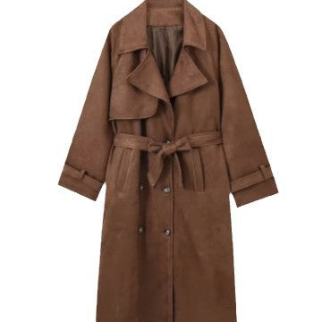 European & American Style Women's Lapel Trench Coat