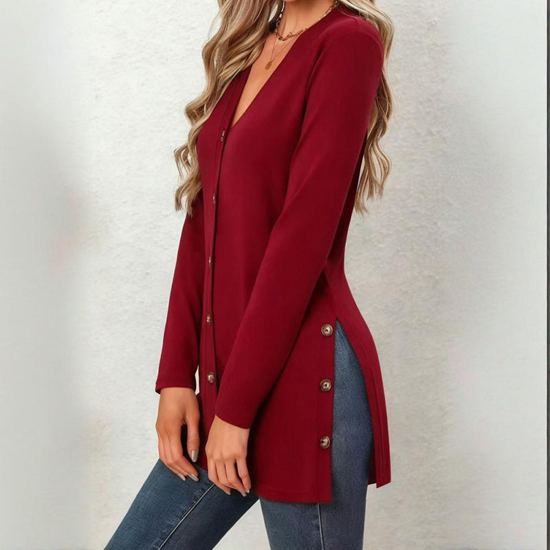 Women's Side Slit Cardigan