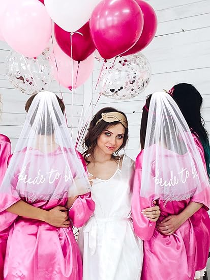 Bride To Be Embroidered/Veil