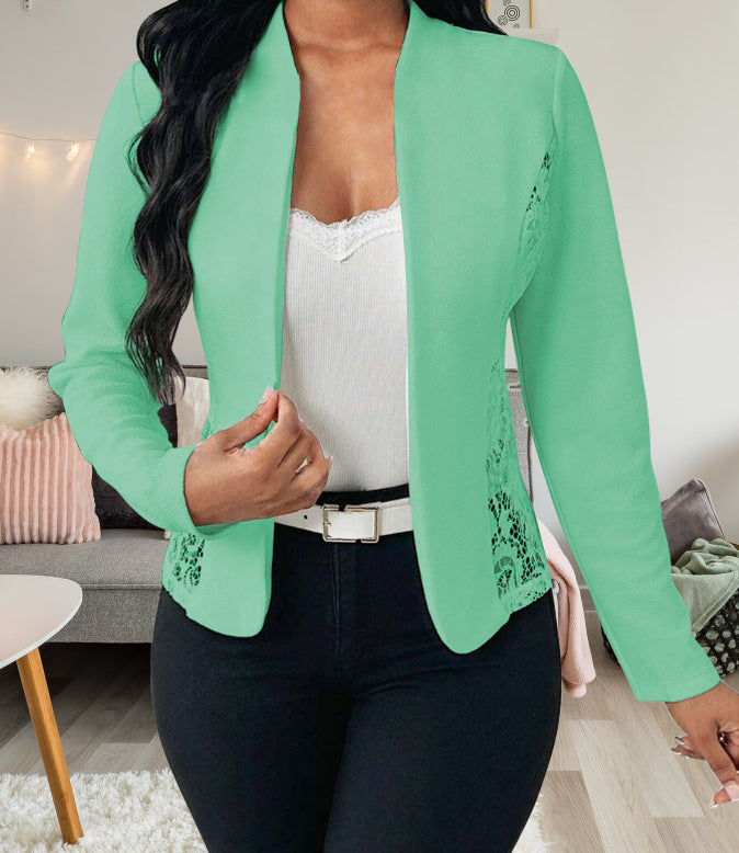 Women's Slim-fit Long-sleeve Cardigan Blazer