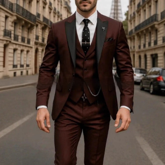 Bridegroom Groomsman - Suit Three-Piece Suit