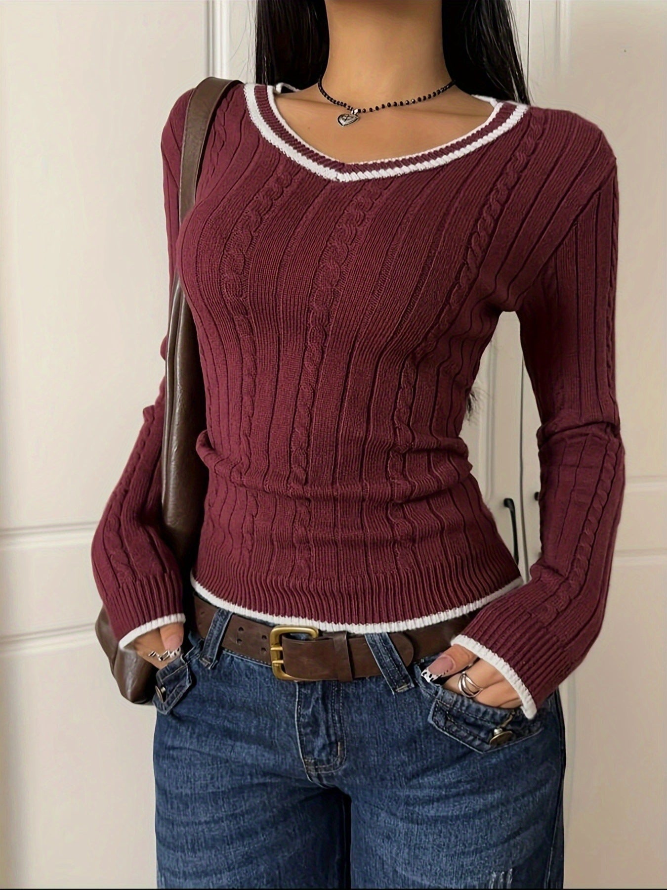 Women's Casual Sweater Slim