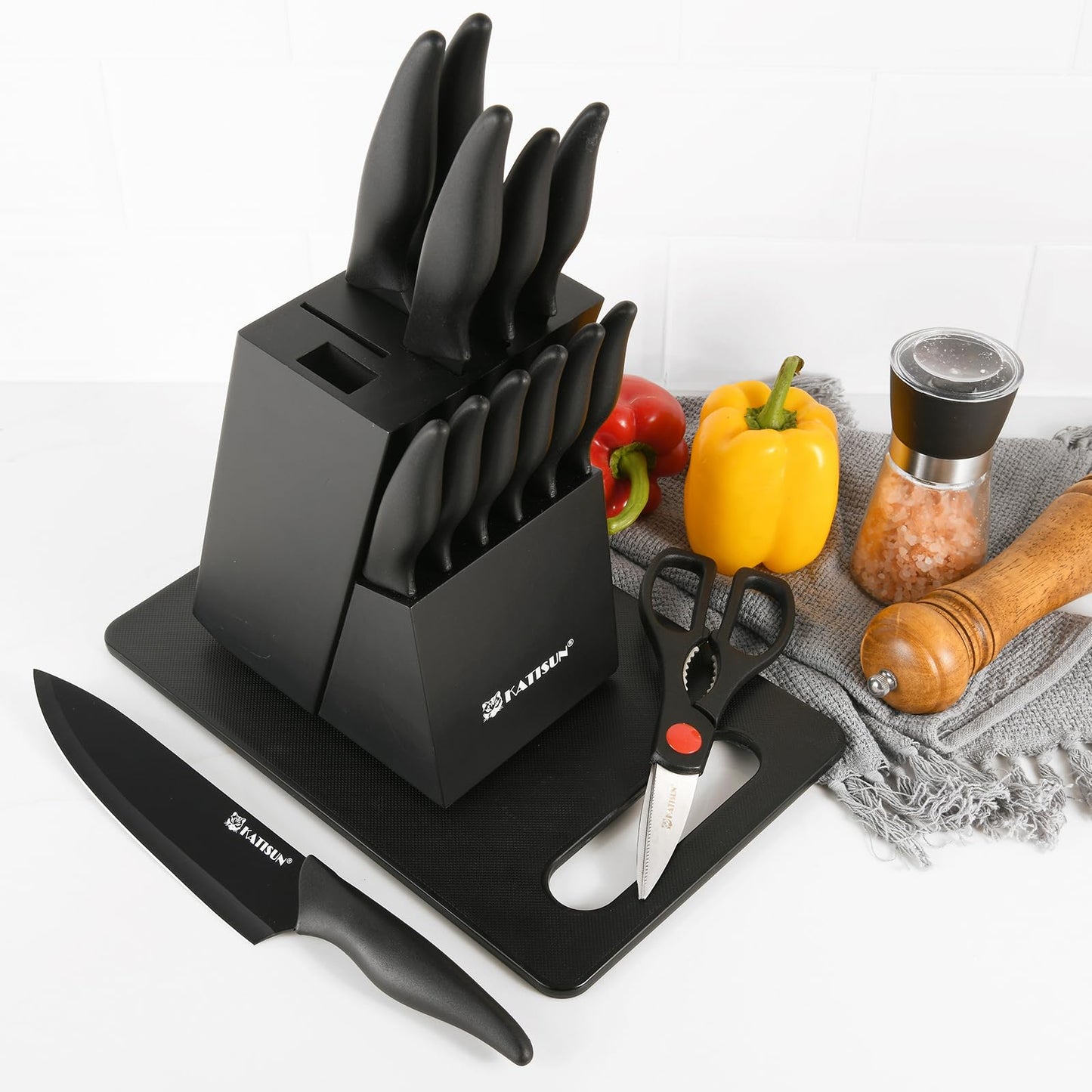 16 Pieces Kitchen Knife Set