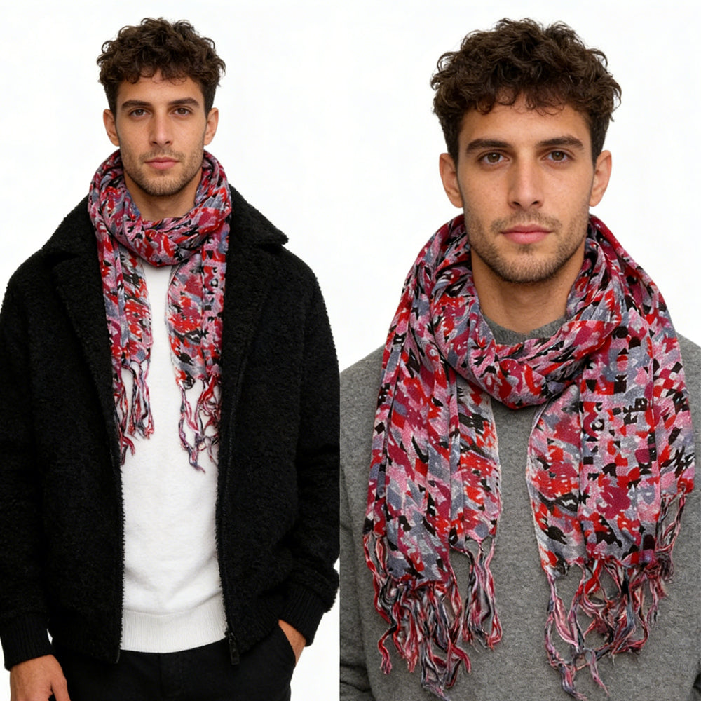 Long Red Scarf