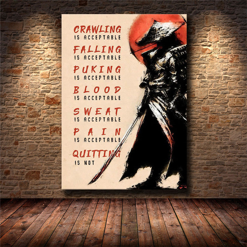 HD Printed Canvas Inspirational Poster