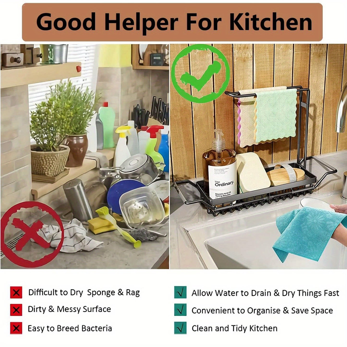 Kitchen Sink Caddy Organizer