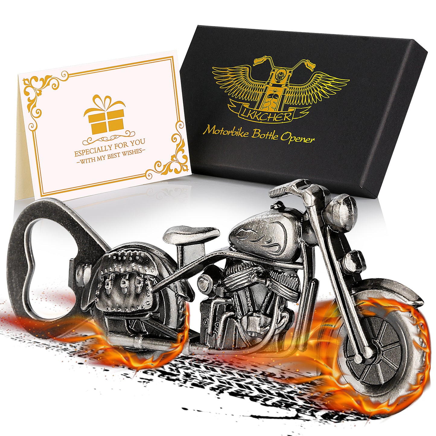 Old Style Motorcycle Beer Bottle Opener