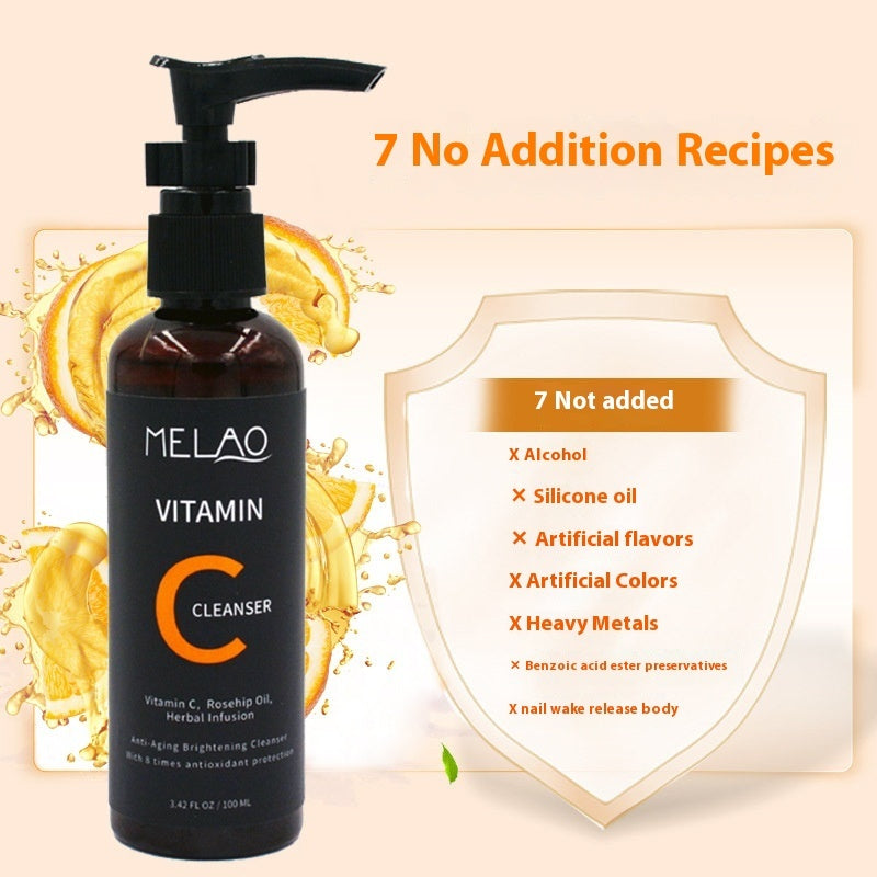 Vitamin C Facial Cleanser For Girls Deep Cleansing And Oil Controlling Moisturizing