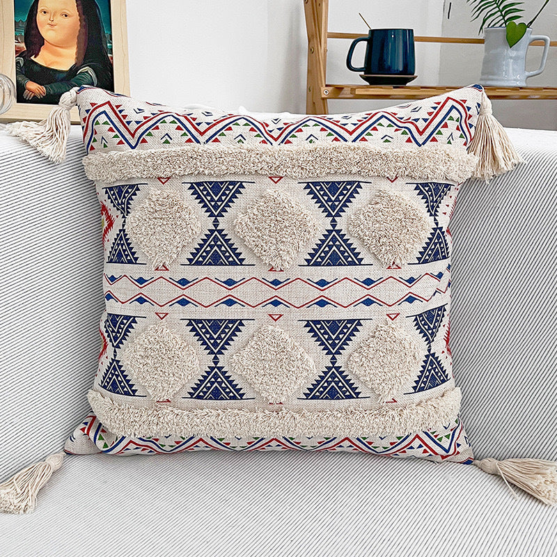 Tasseled Tufted Throw Pillows