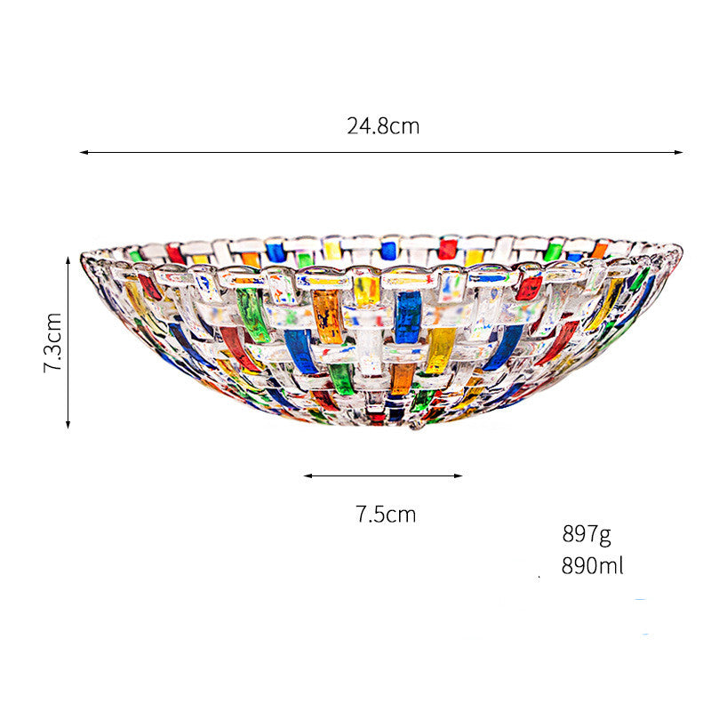 Stained Glass/Vase Fruit Plate