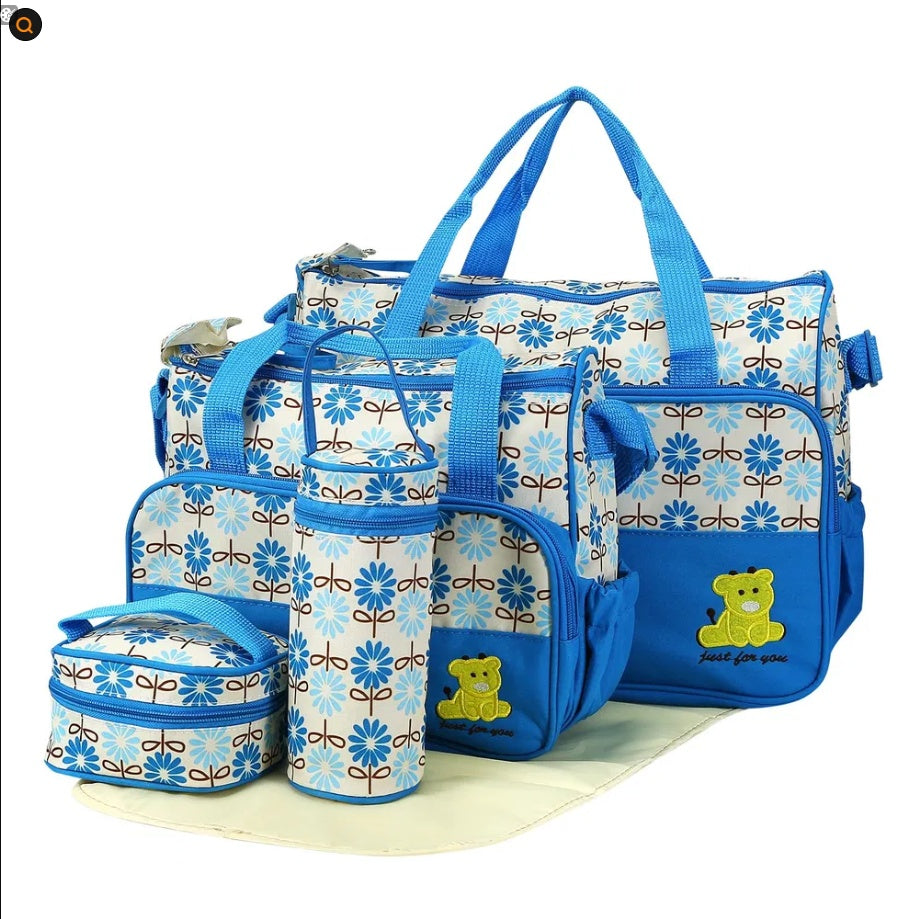 5PCS Baby Nappy Diaper Bags Set