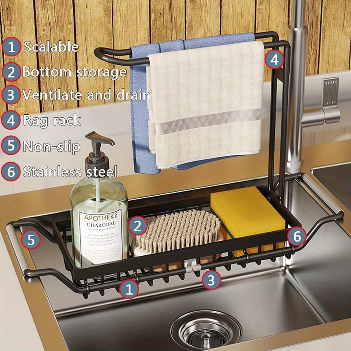 Kitchen Sink Caddy Organizer