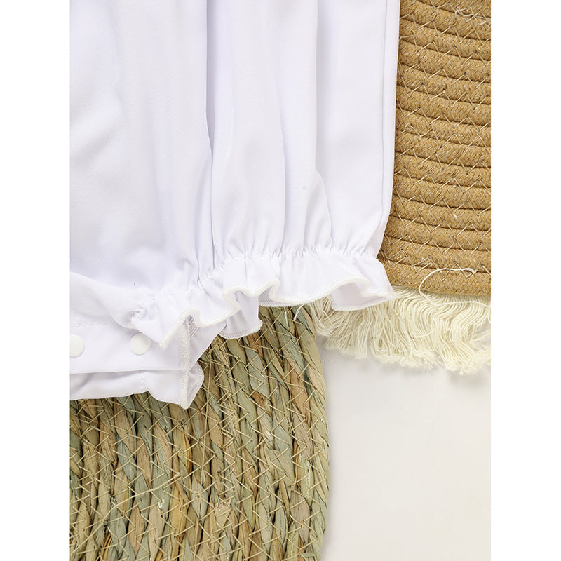 Baby Girl White Lace Romper