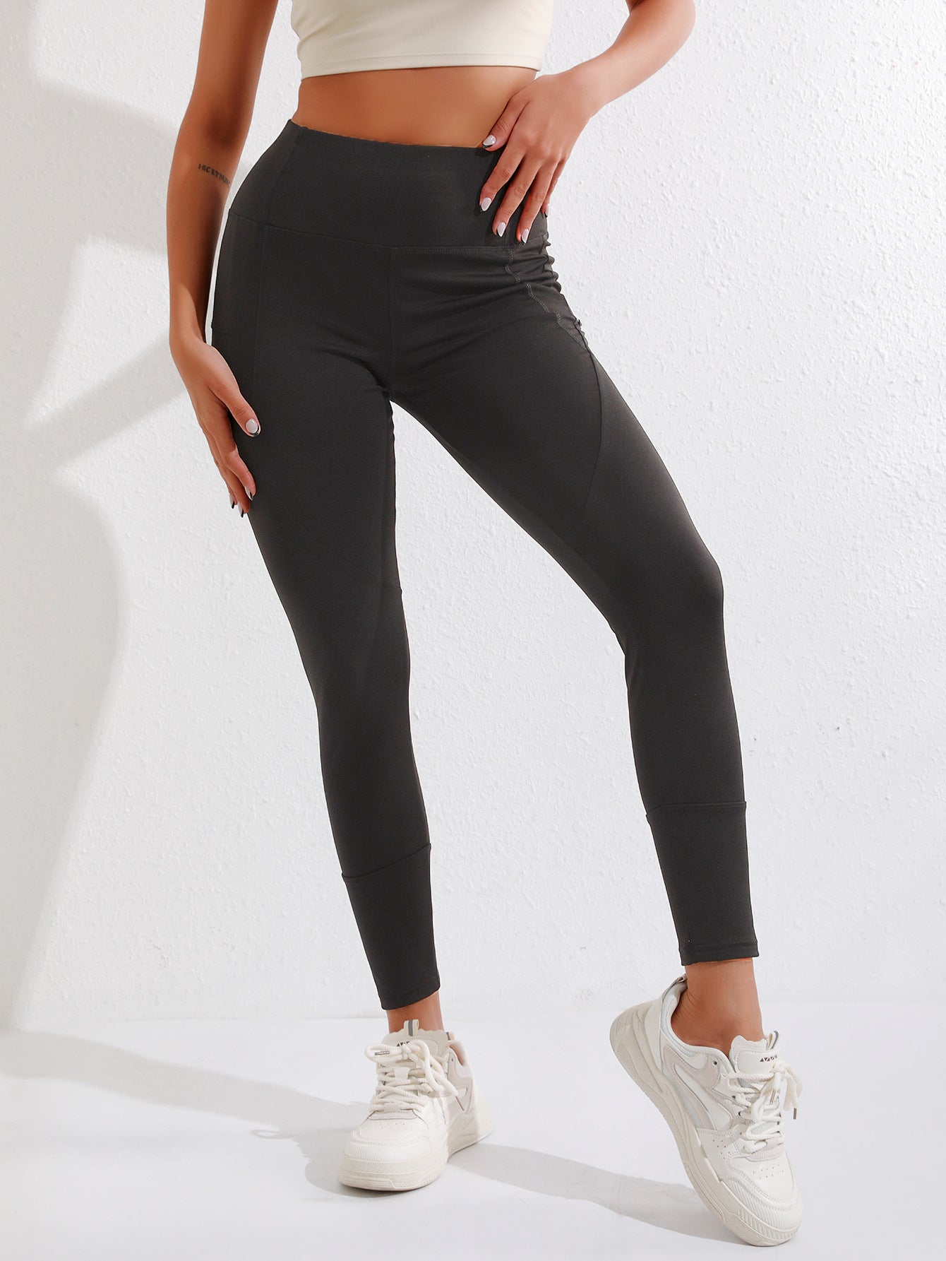 Winter Fleece Yoga Pocket Long Pants