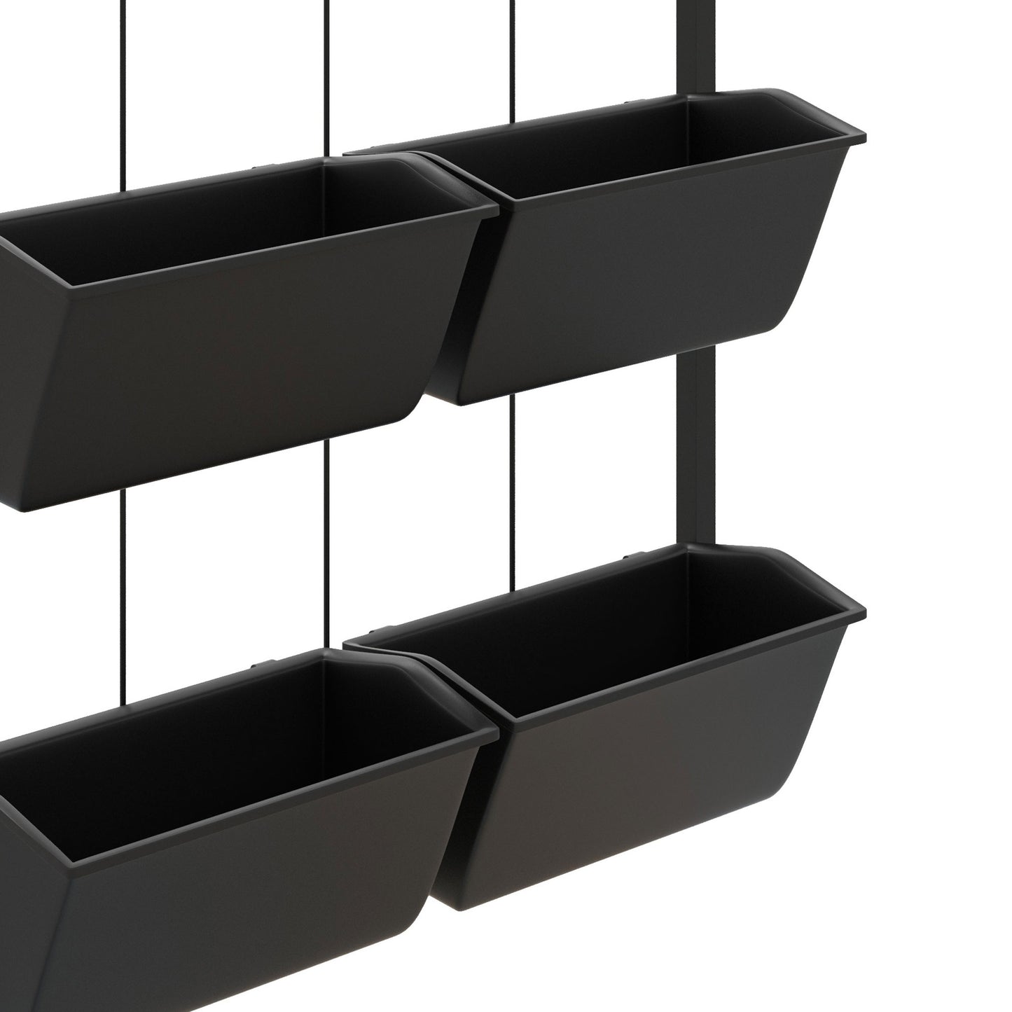 3-Tier Hanging Planter with 6 Pots for Indoor and Outdoor Use