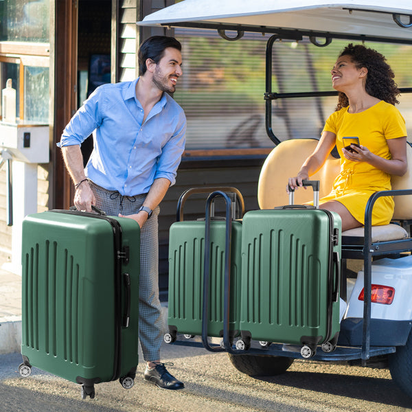 4pc Vertical Stripe Luggage
