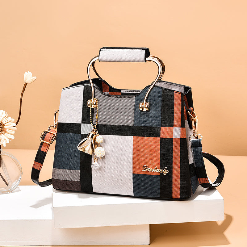 Women's Design Checkered Bag