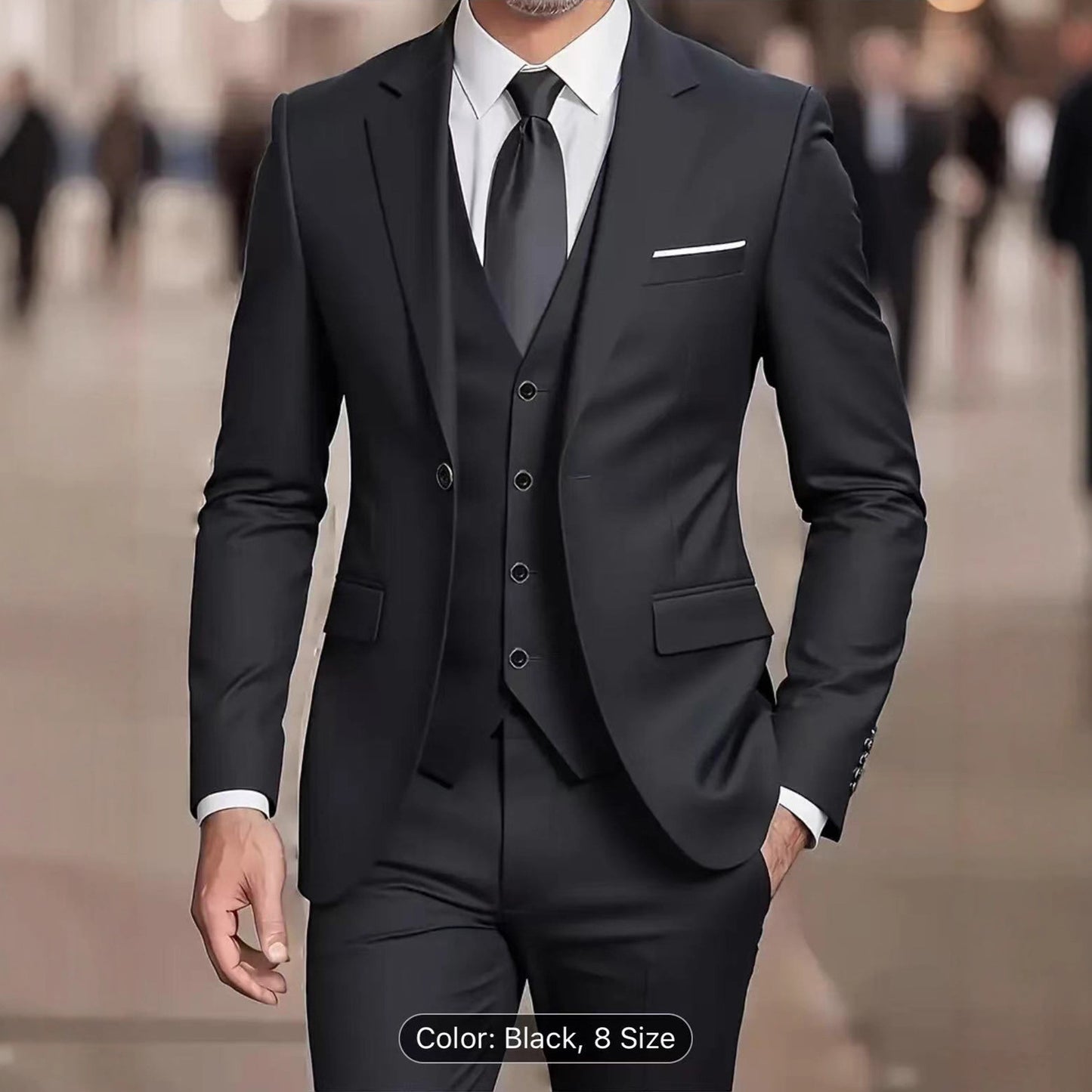 Men's Suit Set - Wedding - Business - Three-Piece Set