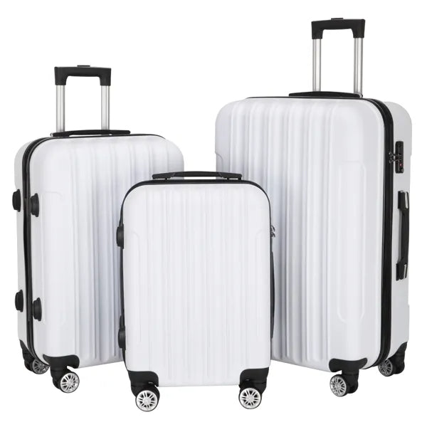 3-in-1 White Luggage