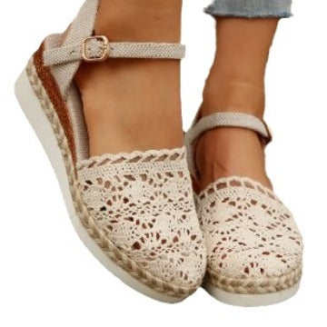 Outerwear Hemp Rope Lace Sandals