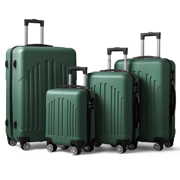 4pc Vertical Stripe Luggage