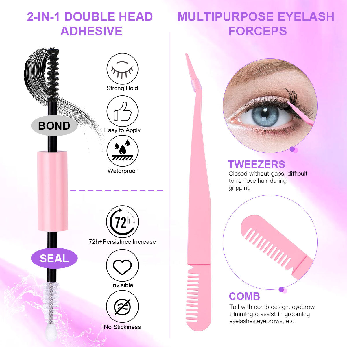 12 Rows Of 150 Segmented Lashes