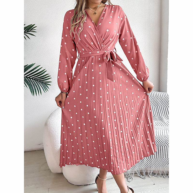 Women's Polka Dot Maxi Dress