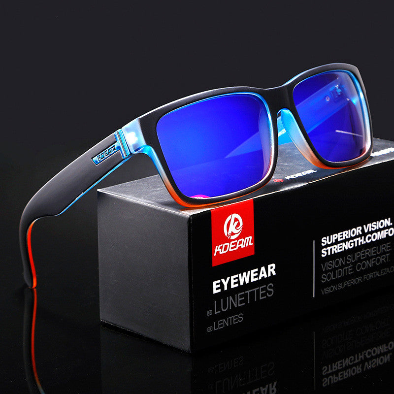 Men's Colorful Real Film Sunglasses