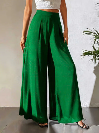 Casual Chiffon Wide-leg Pants Loose Trousers