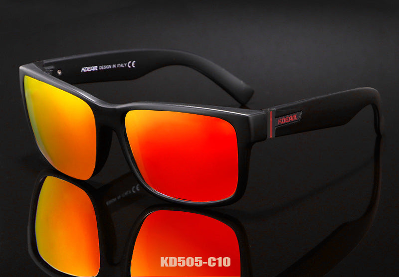 Men's Colorful Real Film Sunglasses