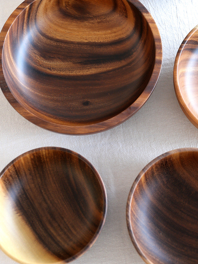 Natural Wooden Salad Bowls
