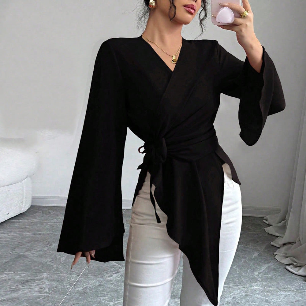 Women's Light Mature-Style Satin Top