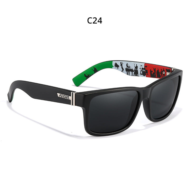 Men's Colorful Real Film Sunglasses