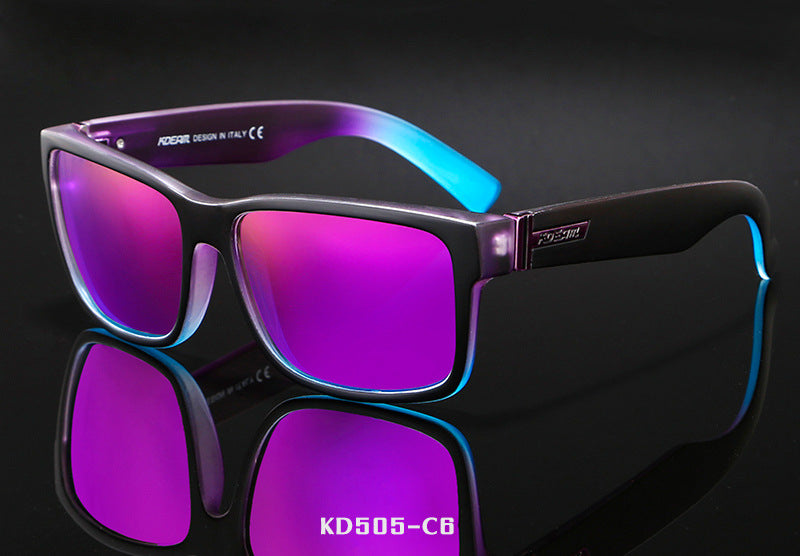 Men's Colorful Real Film Sunglasses
