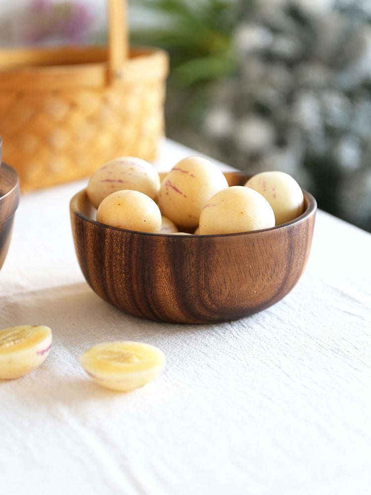 Natural Wooden Salad Bowls