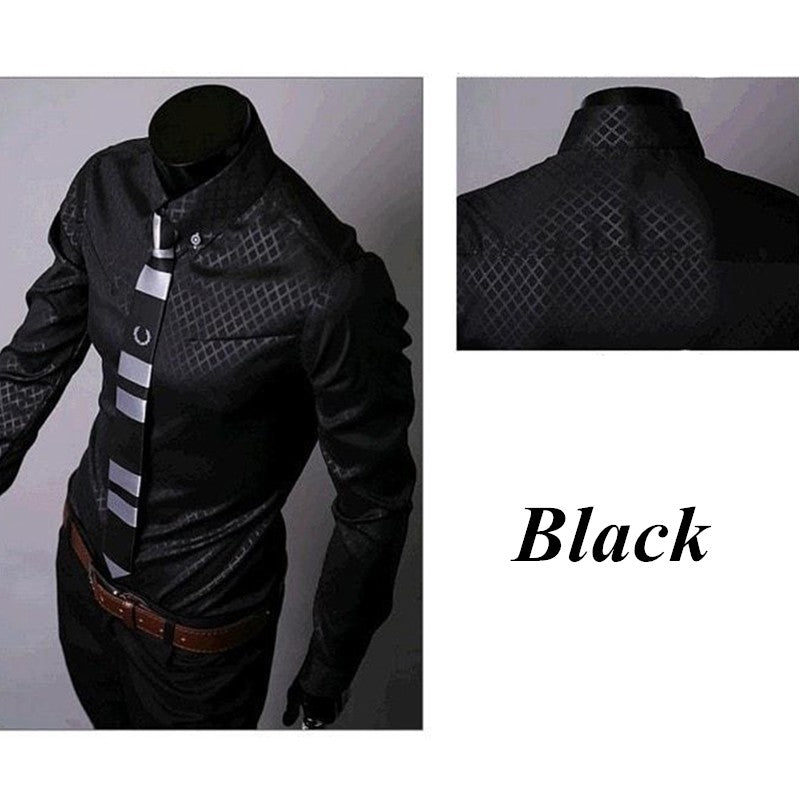 Men's Fitted Designer Stripes Pattern Shirt