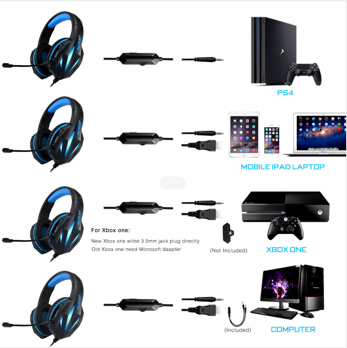 Luminous Gaming Headset