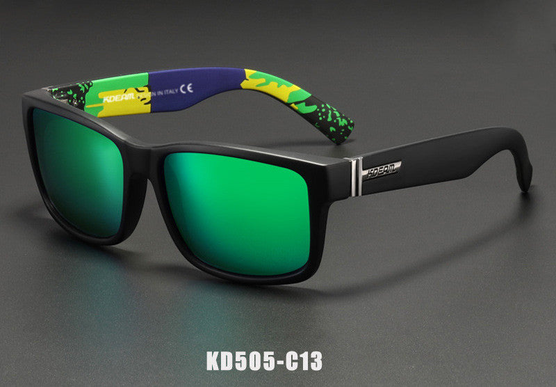 Men's Colorful Real Film Sunglasses