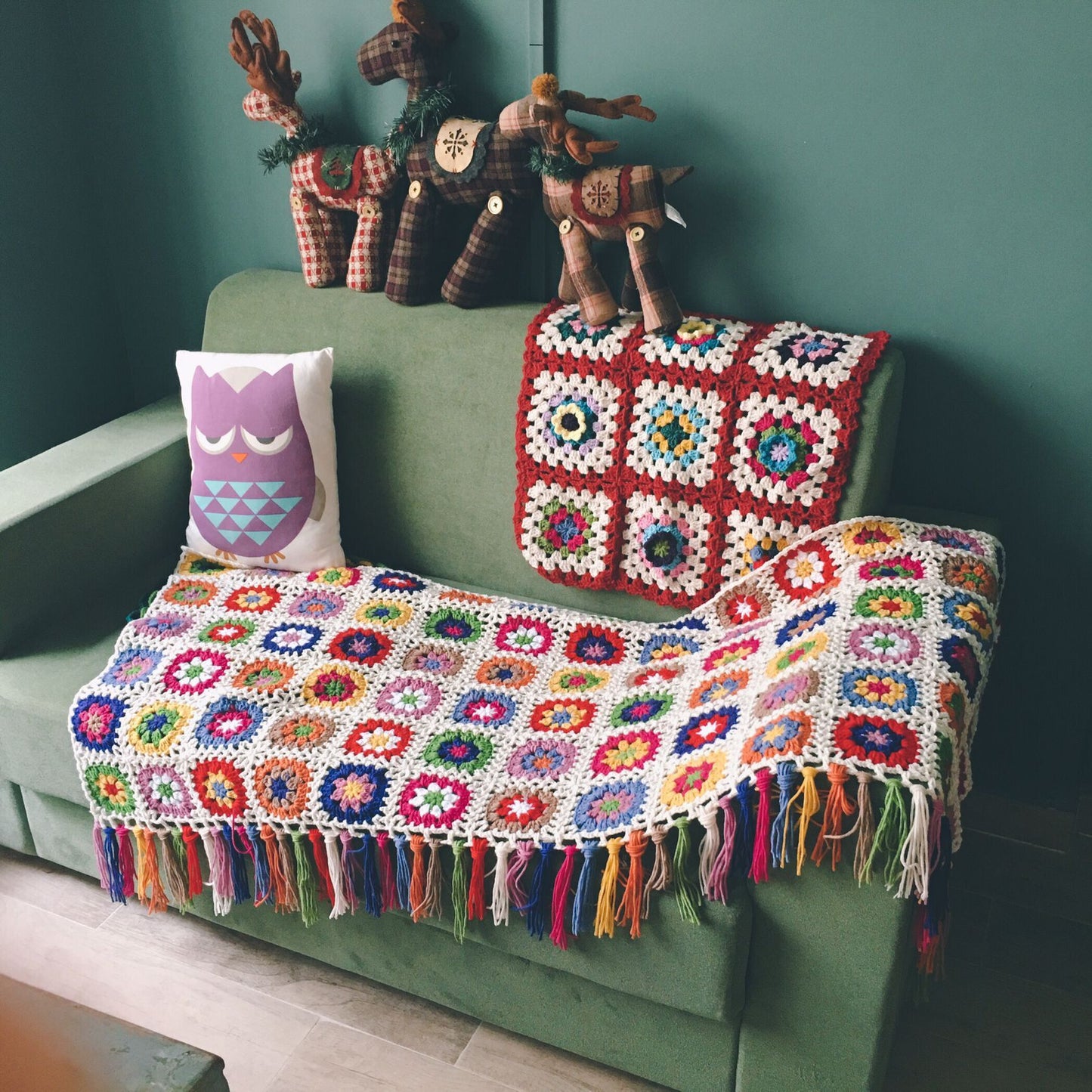 Forest Tassel Blanket Flower Garden