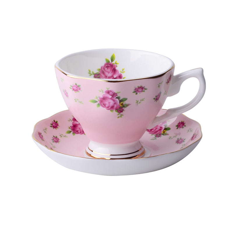 European Classic Series Bone China Coffee Cup & Saucer Set