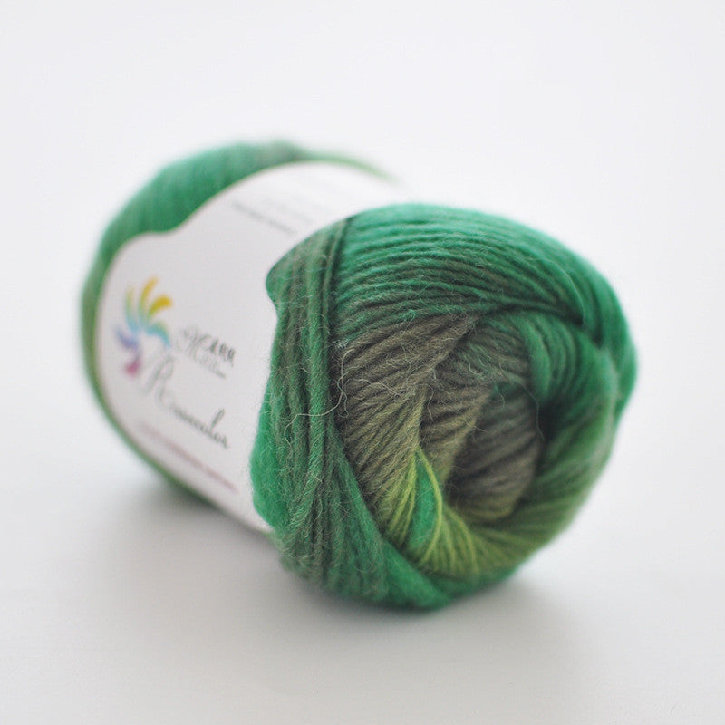Dyed Rainbow Roll of Wool