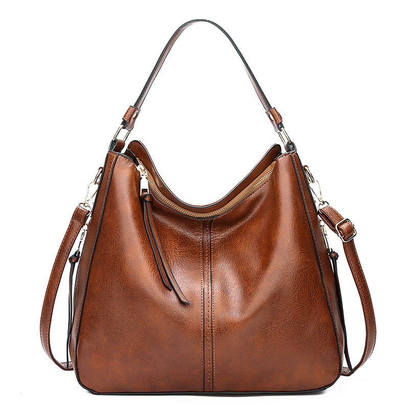 Women's Hobos Zipper Bucket Bags With Adjustable Shoulder-strap