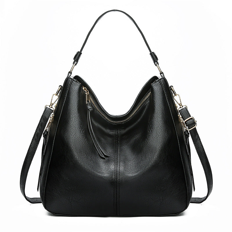 Women's Hobos Zipper Bucket Bags With Adjustable Shoulder-strap