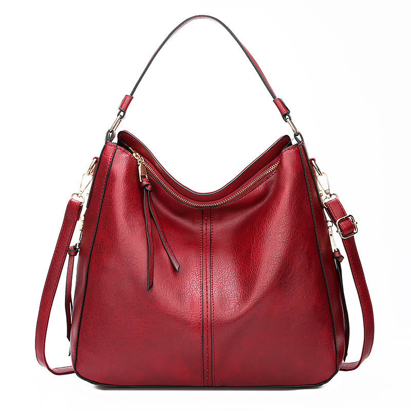 Women's Hobos Zipper Bucket Bags With Adjustable Shoulder-strap